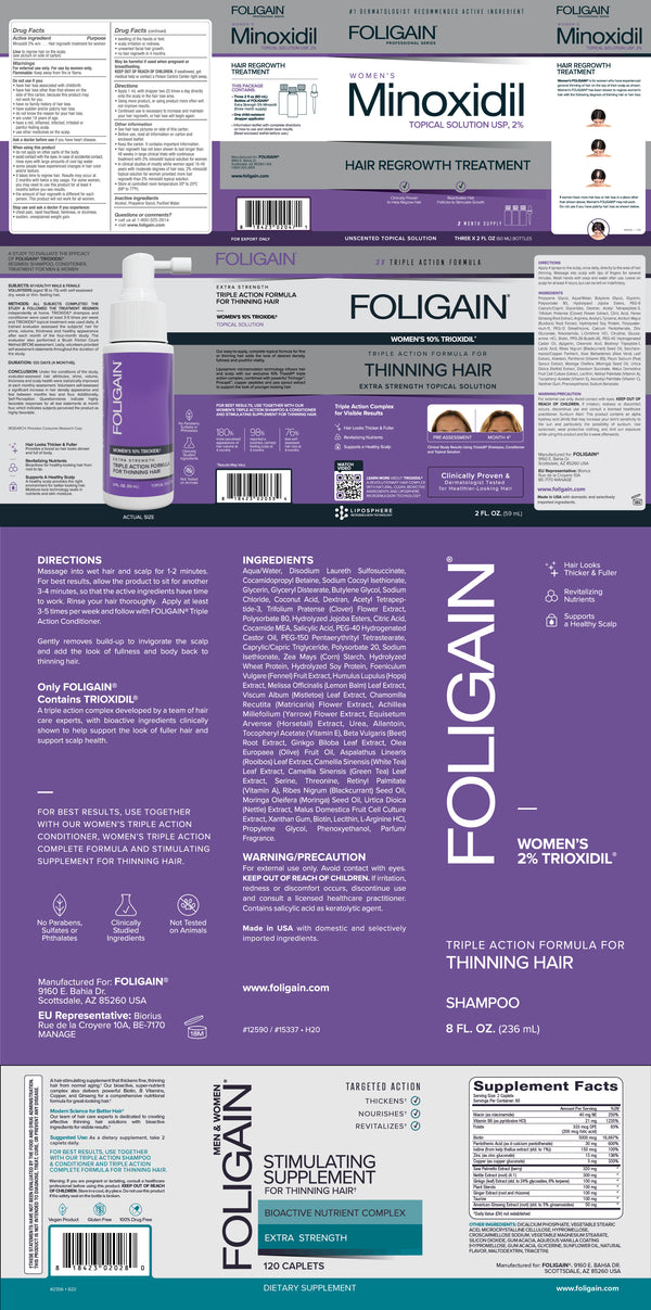 FOLIGAIN Women's Hair Regrowth Kit