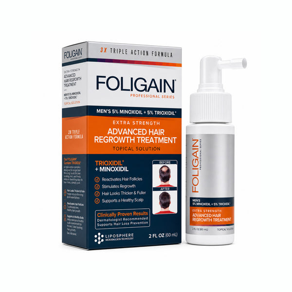 FOLIGAIN® 高级生发 男士 5% 米诺地尔 + 5% TRIOXIDIL®