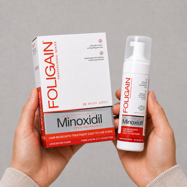 FOLIGAIN® 米诺地尔 5% 男士生发泡沫 3个月供应