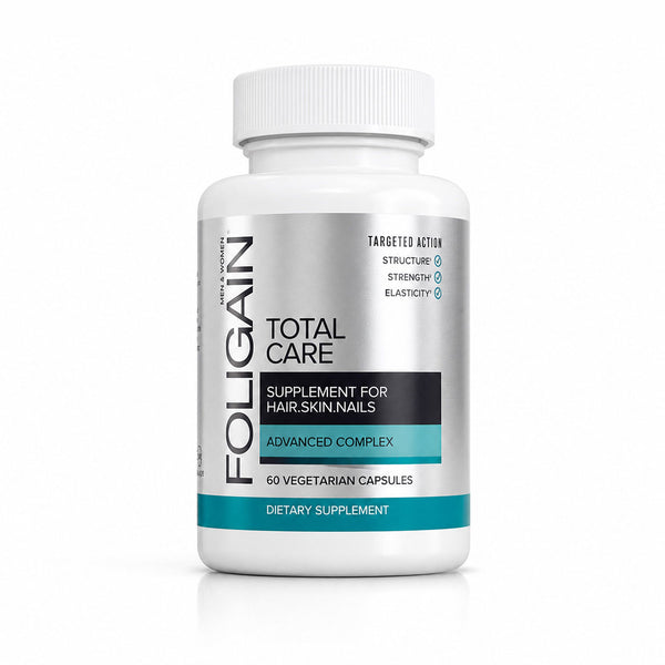 FOLIGAIN® TOTAL CARE 补充剂 针对稀疏头发、皮肤和指甲