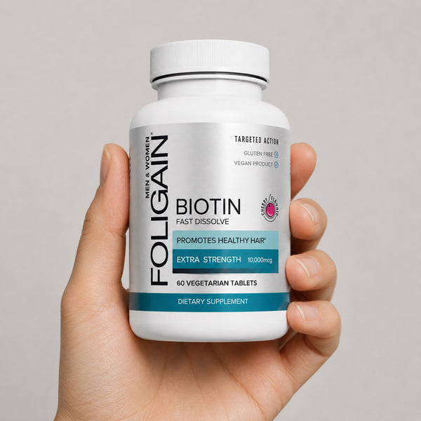 FOLIGAIN® 生物素快速溶解补充剂 让头发看起来更健康