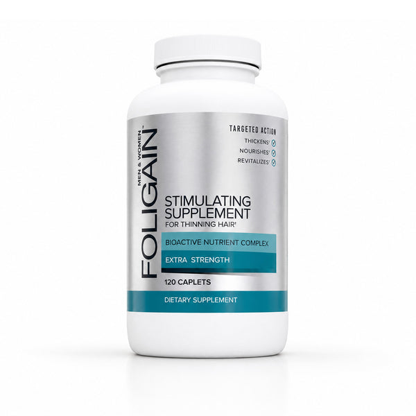 FOLIGAIN® 刺激补充剂 针对稀疏头发 120 片