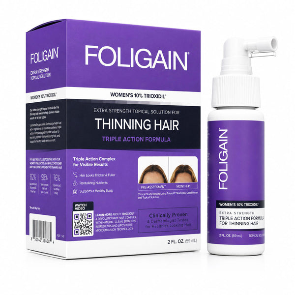 FOLIGAIN® 三重作用完整配方 女士稀疏头发 10% TRIOXIDIL®