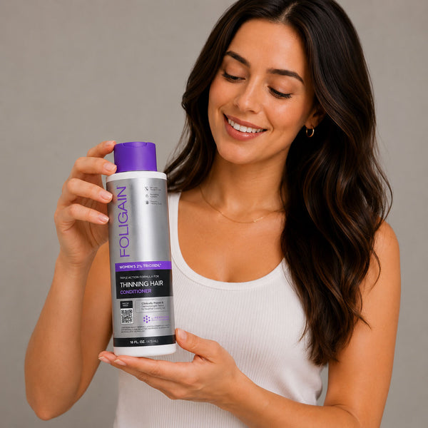 FOLIGAIN® 三重作用护发素 女士稀疏头发 2% TRIOXIDIL® 473毫升