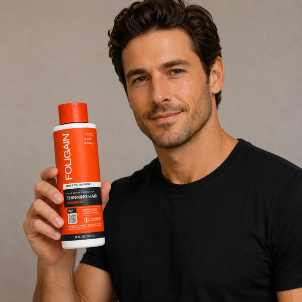 FOLIGAIN® 三重作用洗发水 男士稀疏头发 2% TRIOXIDIL® 473毫升
