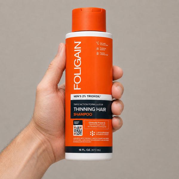 FOLIGAIN® 三重作用洗发水 男士稀疏头发 2% TRIOXIDIL® 473毫升