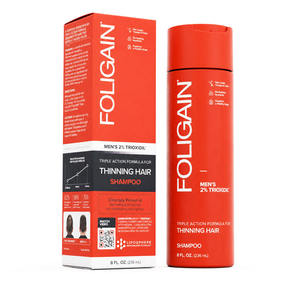 FOLIGAIN® 三重作用洗发水 男士稀疏头发 2% TRIOXIDIL®