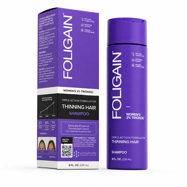 FOLIGAIN® 三重作用洗发水 女士稀疏头发 2% TRIOXIDIL®