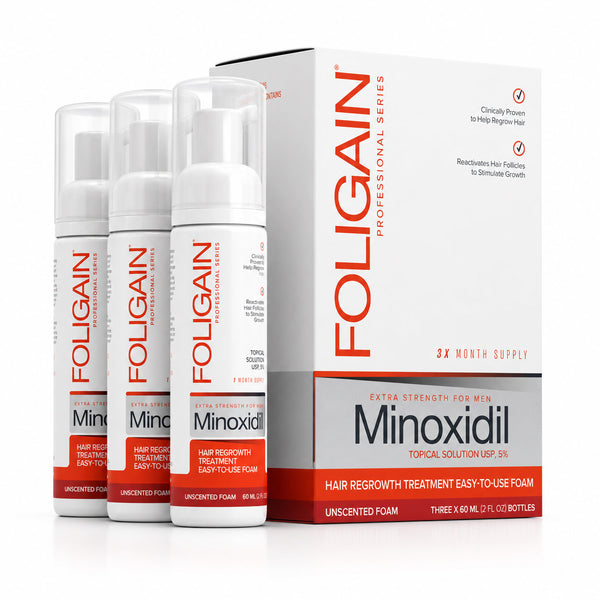 FOLIGAIN® 米诺地尔 5% 男士生发泡沫 3个月供应