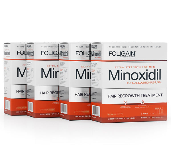 FOLIGAIN Minoxidil 5% Hair Regrowth Treatment For Men 12 Month Supply