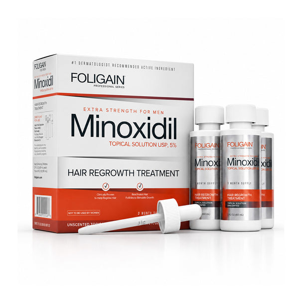 FOLIGAIN® 米诺地尔 5% 男士生发治疗 3个月供应