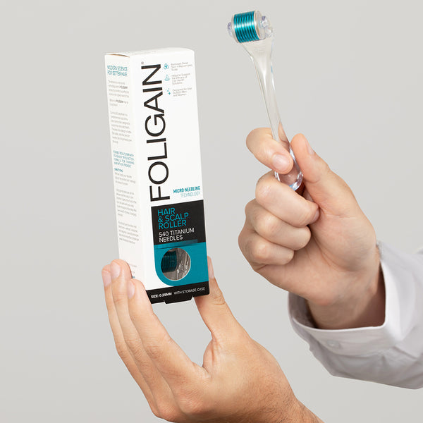 FOLIGAIN Hair & Scalp Roller 0.25 Titanium Needles - FOLIGAIN