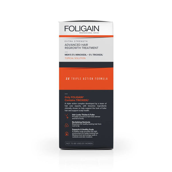 FOLIGAIN Advanced Hair Regrowth For Men Minoxidil 5% + Trioxidil 5% - Foligain US