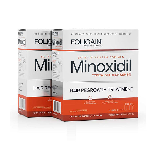FOLIGAIN Minoxidil 5% Hair Regrowth Treatment For Men 6 Month Supply